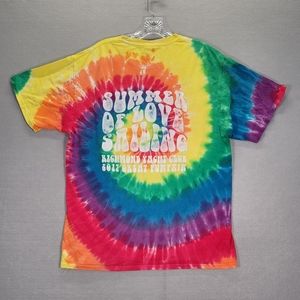 Port & Company Men's Short Sleeve Summer Of Love Multi Color T-Shirt Size L